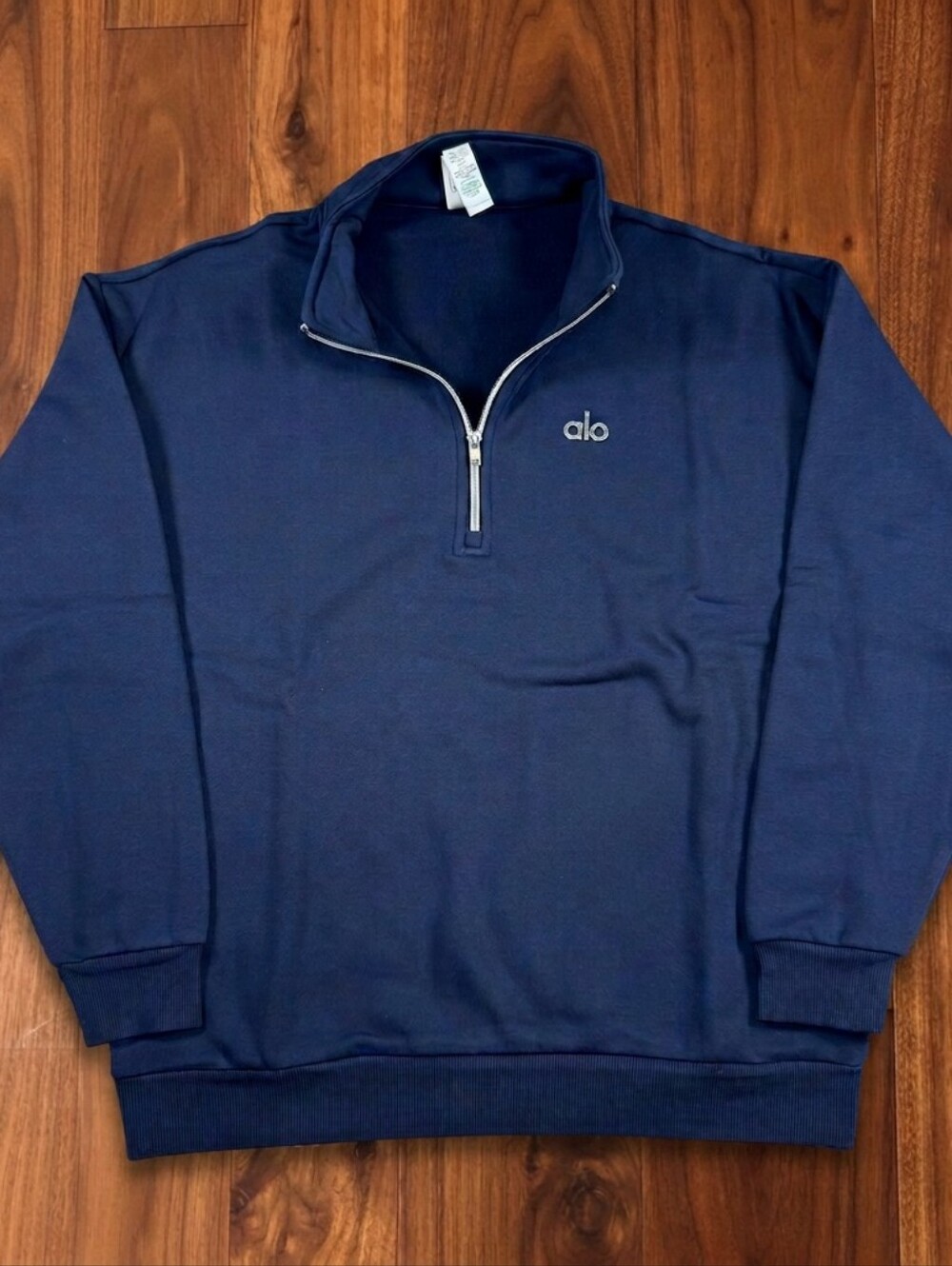 Alo Yoga Accolade Quarter Zip Pullover XL Navy NWT